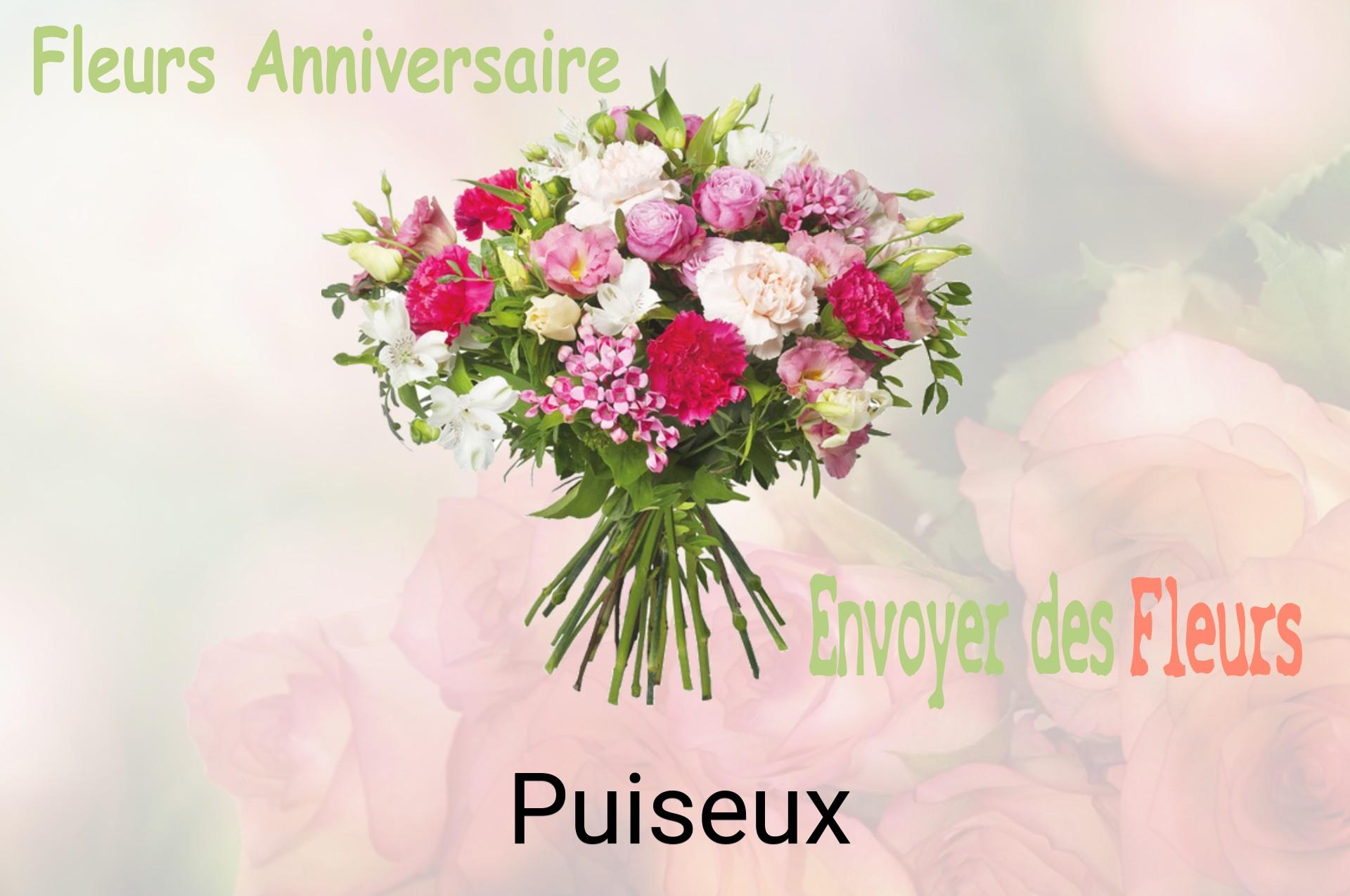 Bouquet de fleurs d’anniversaire livré à Puiseux