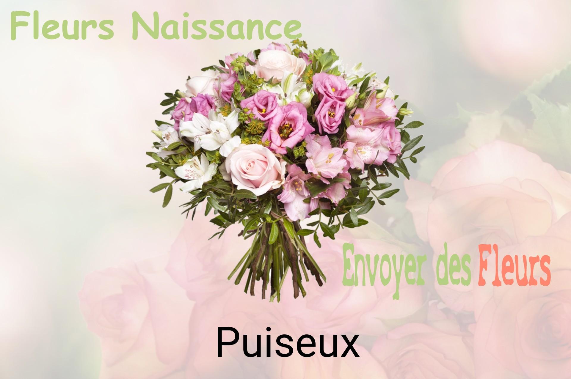 Bouquet de fleurs de naissance livré à Puiseux